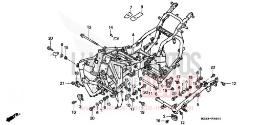 RAHMENKOERPER GL1500SER de 1994