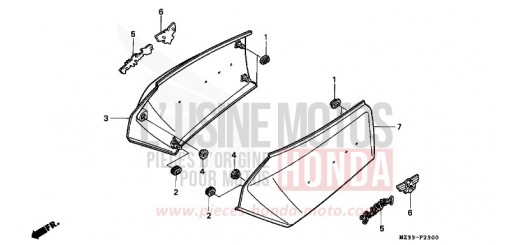 SEITENABDECKUNG GL1500SER de 1994