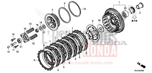 KUPPLUNG CBR500RAD de 2013