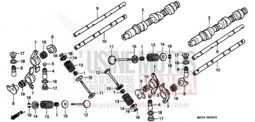 NOCKENWELLE/VENTIL GL1500SET de 1996