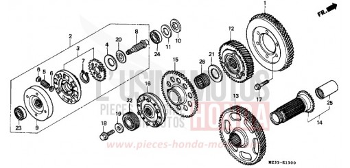 PRIMAER-ANTRIEBSRAD GL1500SET de 1996