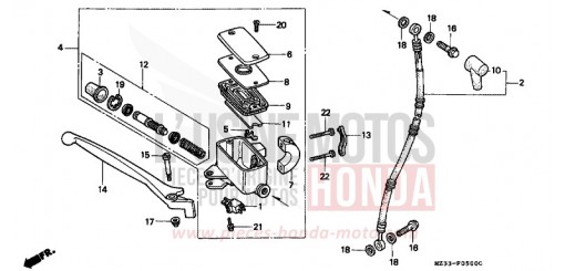 VORDERRADBREMSE GL1500SET de 1996