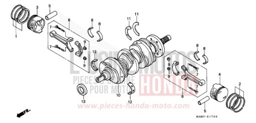 KURBELWELLE/KOLBEN GL1500SEV de 1997
