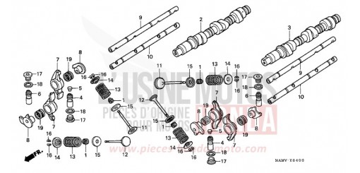 NOCKENWELLE/VENTIL GL1500SEW de 1998