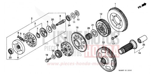 PRIMAER-ANTRIEBSRAD GL1500SEW de 1998