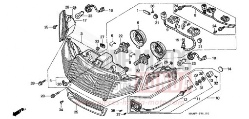 SCHEINWERFER GL1500SEW de 1998
