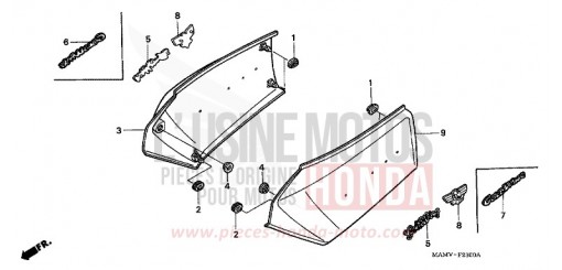 SEITENABDECKUNG GL1500SEW de 1998