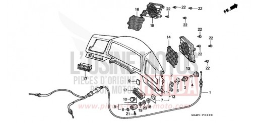 INSTRUMENTENTAFEL GL1500SEX de 1999