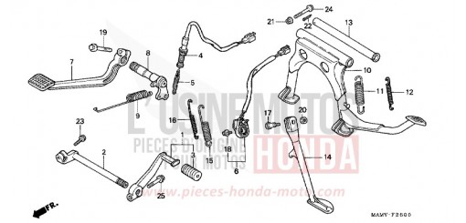 PEDAL/STAENDER GL1500SEX de 1999