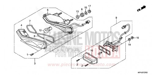 HECKLEUCHTE/KENNZEICHENBELEUCHTUNG GLR1251WHF de 2015