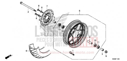 VORDERRAD MSX125D de 2013