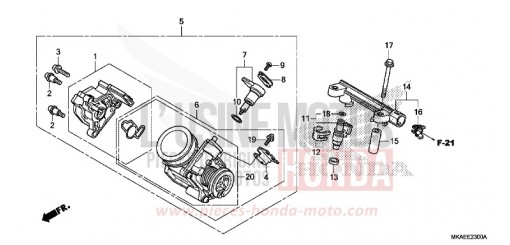 DROSSELKLAPPENGEHAEUSE NC750DK de 2019