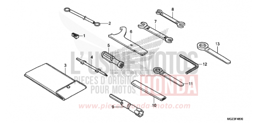 WERKZEUGE CBR500RAE de 2014