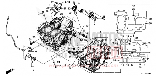 KURBELGEHAEUSE CBR500RAE de 2014
