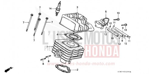 ZYLINDER/ZYLINDERKOPF NH50MSK de 1989