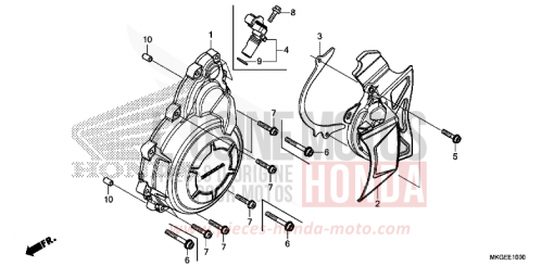 WECHSELSTROM-GENERATORABDECKUNG CMX500A2L de 2020