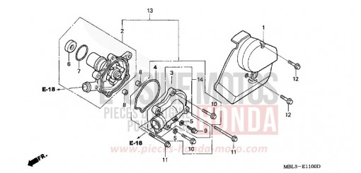 WASSERPUMPE NT650V3 de 2003