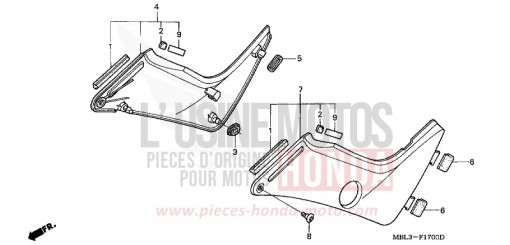 SEITENABDECKUNG NT650V3 de 2003