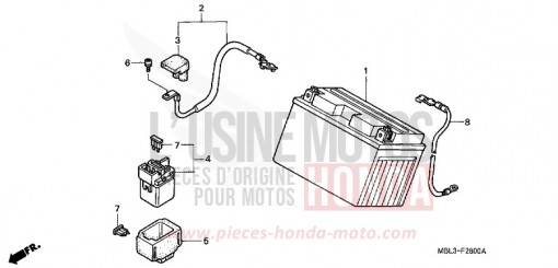 BATTERIE NT650V3 de 2003