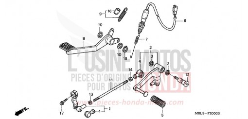 PEDAL NT650V3 de 2003