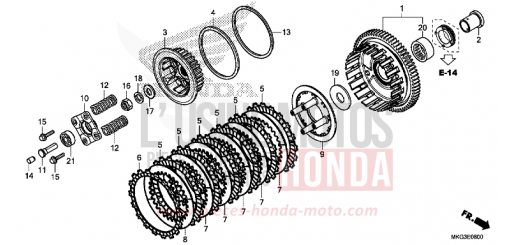 KUPPLUNG CMX500AH de 2017