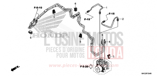 BREMSLEITUNG CMX500AH de 2017