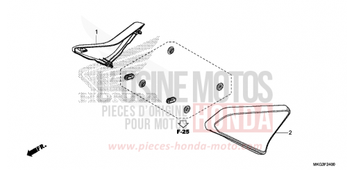 SEITENABDECKUNG CMX500AH de 2017