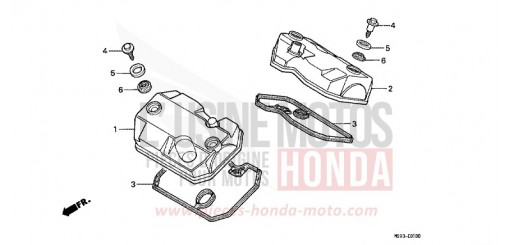 ZYLINDERKOPFDECKEL NTV650P de 1993