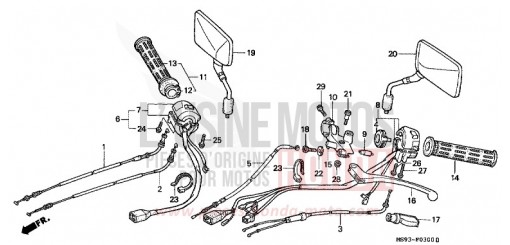 SCHALTER/KABEL NTV650P de 1993