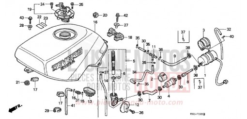 KRAFTSTOFFTANK NTV650P de 1993