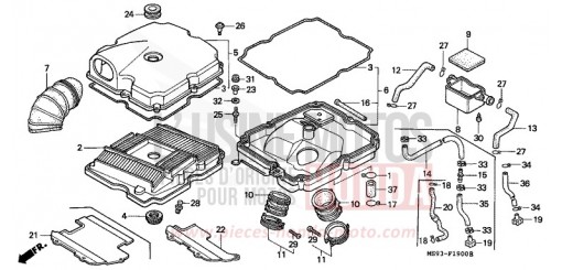 LUFTFILTER NTV650P de 1993
