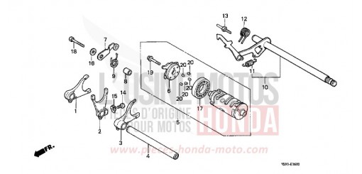 SCHALTTROMMEL NTV650P de 1993