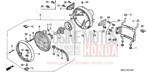 SCHEINWERFER NTV650P de 1993