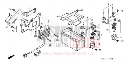 BATTERIE NTV650P de 1993