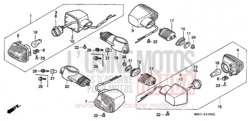 BLINKER NTV650P de 1993