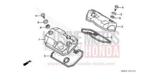 ZYLINDERKOPFDECKEL NTV650S de 1995