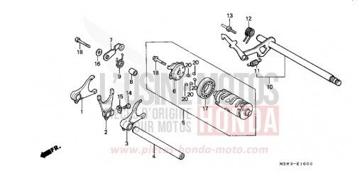 SCHALTTROMMEL NTV650T de 1996