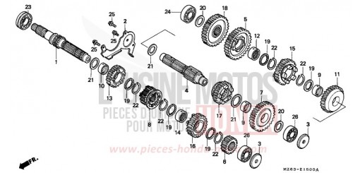 GETRIEBE NTV650V de 1997