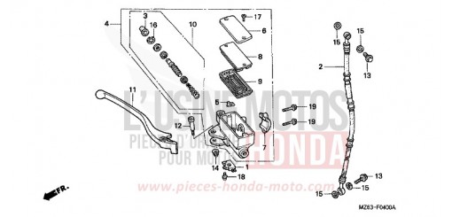 VORDERRADBREMSE NTV650V de 1997
