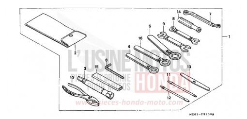 WERKZEUGE NTV650V de 1997