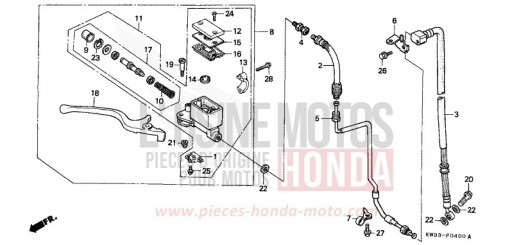 VORDERRADBREMSE NX2502L de 1990