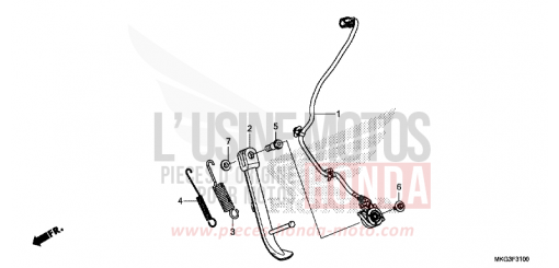 SEITENSTAENDER CMX500AK de 2019
