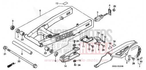 SCHWINGE/KETTENGEHAEUSE NX250K de 1989