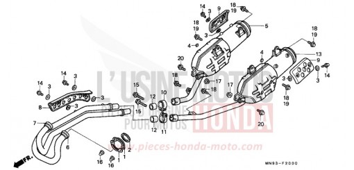 ABGAS-SCHALLDAEMPFER NX6502L de 1990