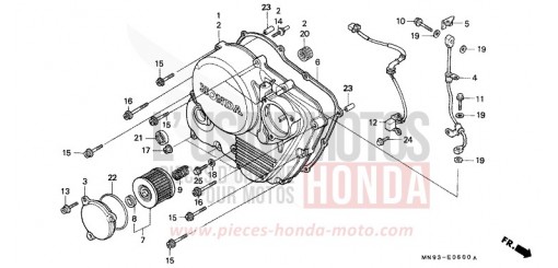 KURBELGEHAEUSEABDECKUNG NX6502L de 1990