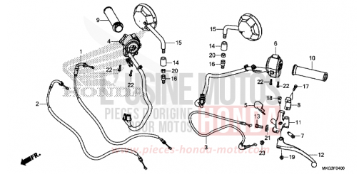 HEBELGRIFF/SCHALTER/KABEL/SPIEGEL CMX500AK de 2019