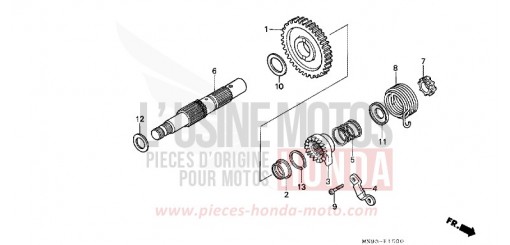 KICKSTARTERSPINDEL NX650J de 1988