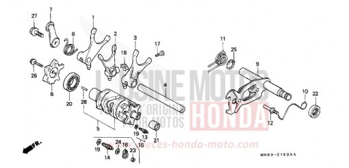SCHALTTROMMEL NX650J de 1988