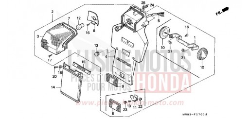 HECKLEUCHTE NX650J de 1988