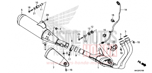 ABGAS-SCHALLDAEMPFER CMX500AK de 2019